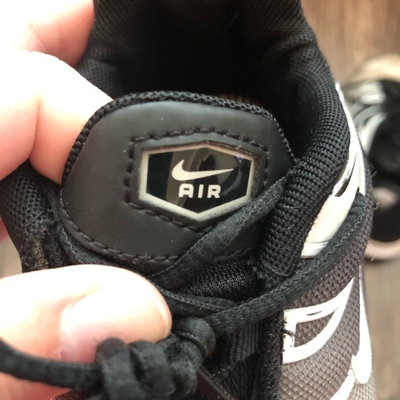 Nike Air Max Plus Black & White Sneakers - Picture 8 of 10